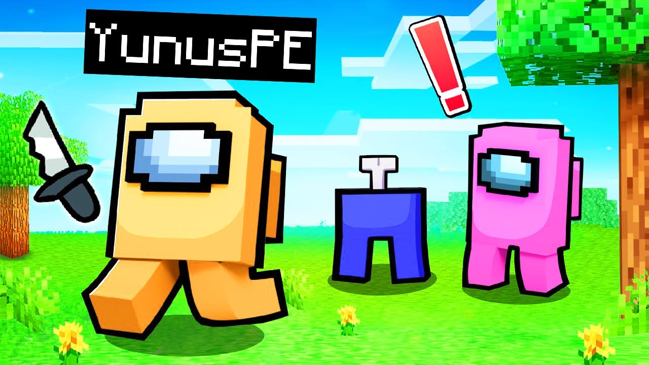 AMONG US OLARAK KATİLLERİ TROLLEDİK! - Minecraft