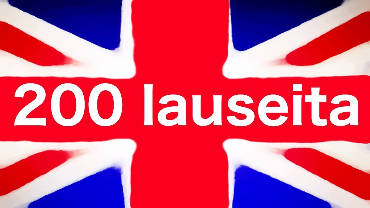 Opi englantia: 200 Lausekkeet englanniksi ja suomeksi