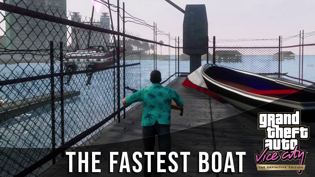 GTA Vice City Definitive Edition | The Fastest Boat | PS5 | 4K 60FPS
