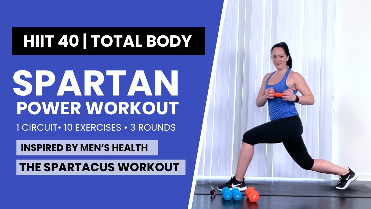 40-Min Strength HIIT Workout | Spartan Power Workout ( Total Body )
