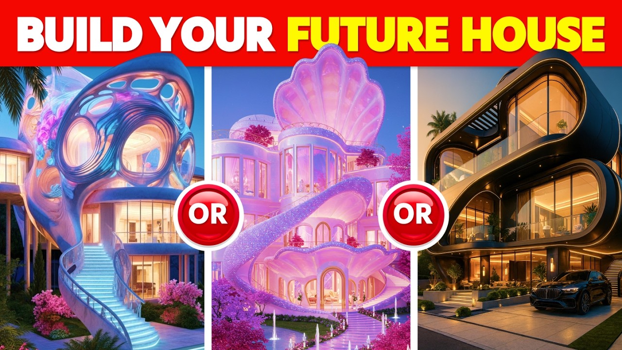 Would You Rather - Build Your $15,000,000 HOUSE 🏡🤑💸🤖 Futuristic Luxury House