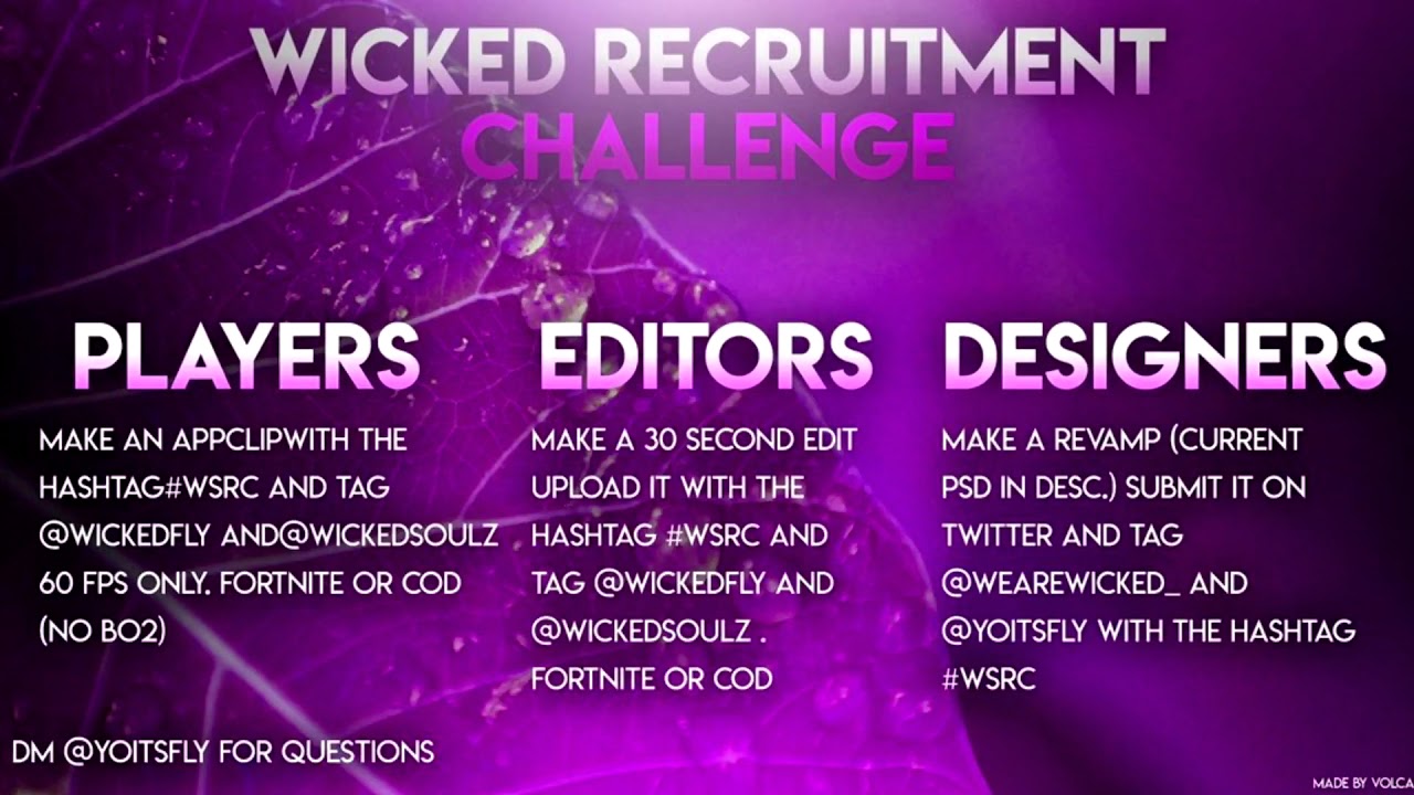 Wicked Society Recruitment Challenge!