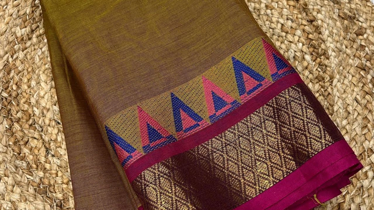 Chettinad Cotton Sarees | 💰 ₹650 | WhatsApp - 8344378186 #cottonsarees #chettinadsarees #handloom