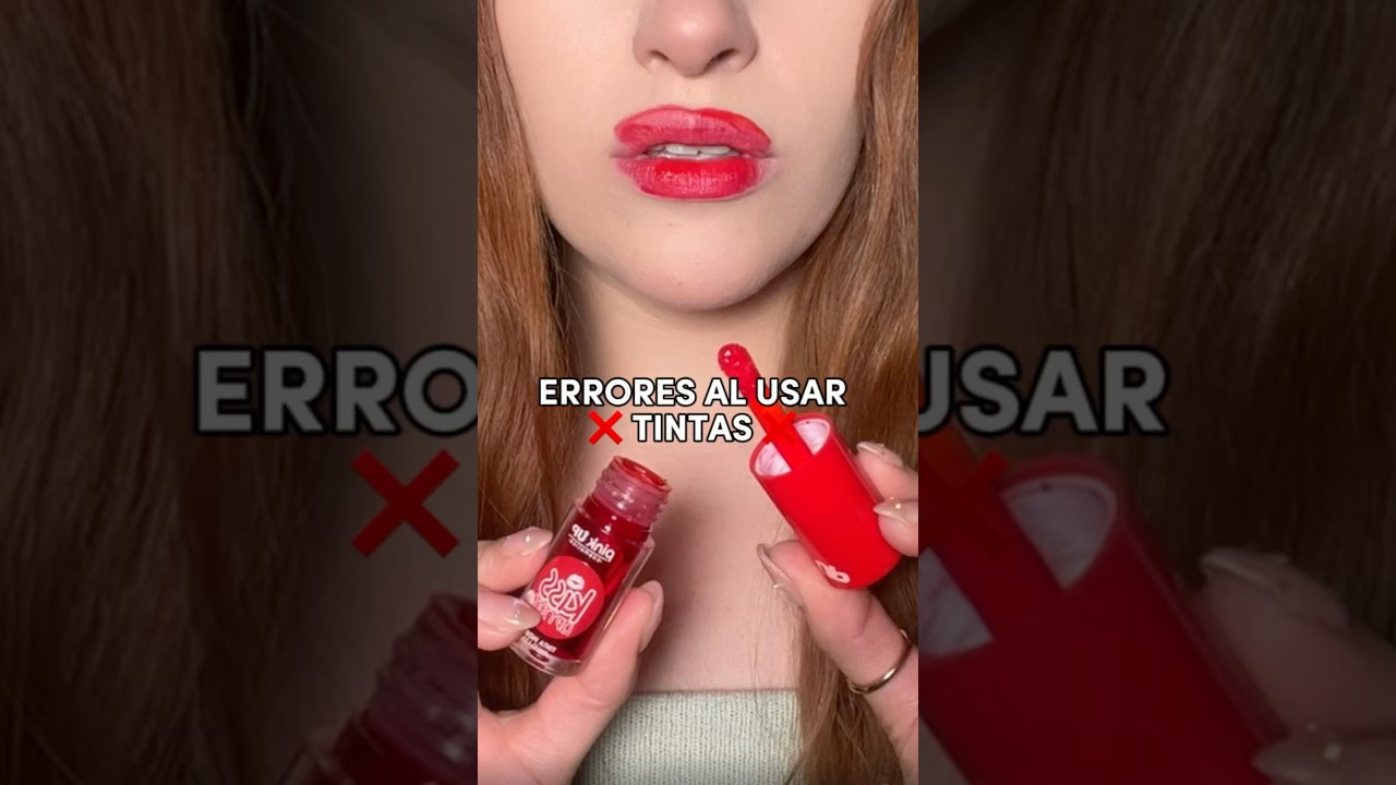 ERRORES al usar TINTAS‼️❌ #labios #tintas #labiosperfectos #labiosrojos #maquillajefacil #belleza
