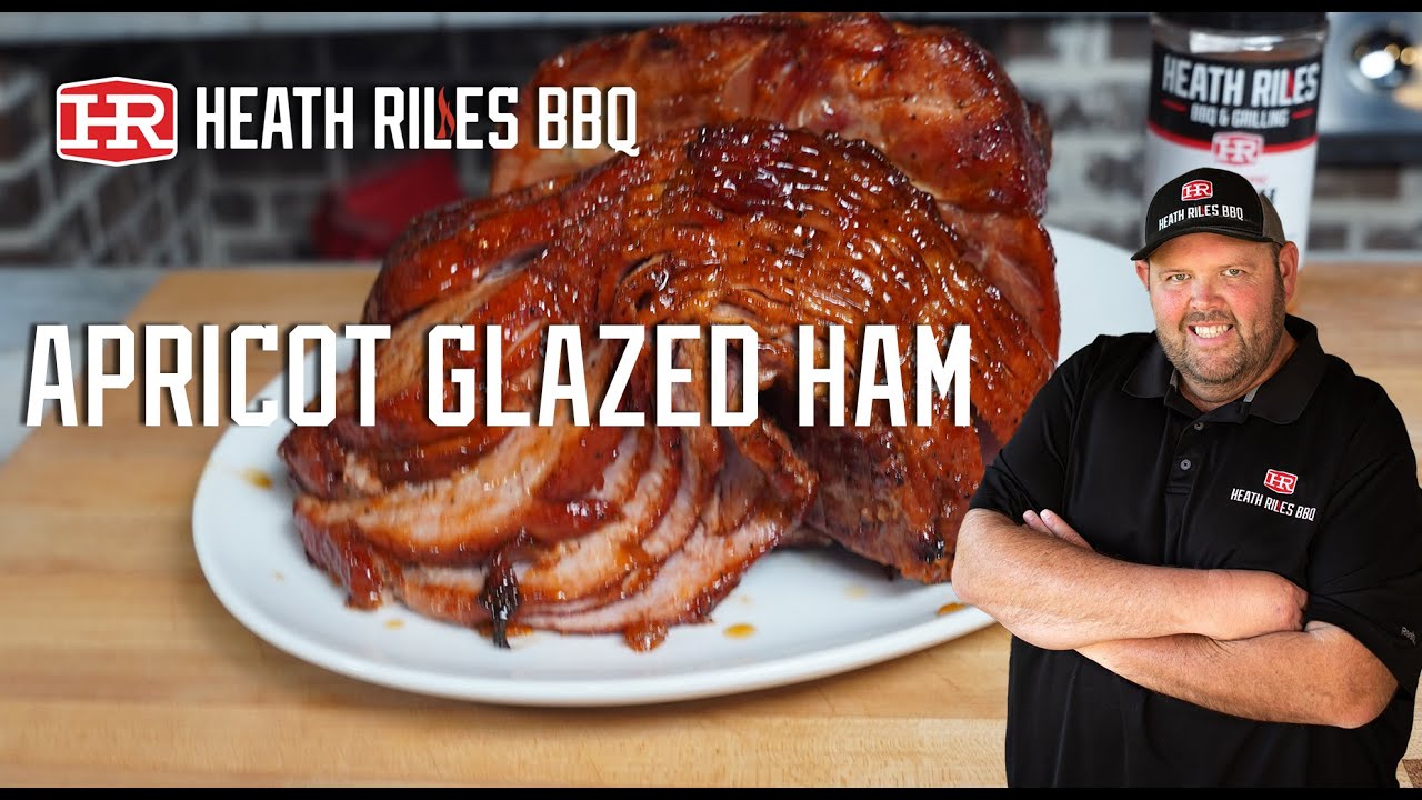 Apricot Glazed Ham on the Goldens' Cast Iron Cooker | Heath Riles BBQ