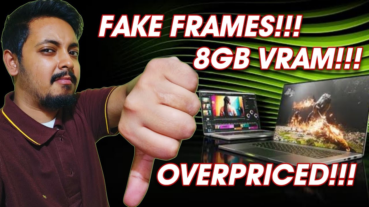 RTX 5000 Laptops are D.O.A - NVIDIA's Misleading Marketing!! Fake Frames + Pathetic 8GB VRAM 🤬