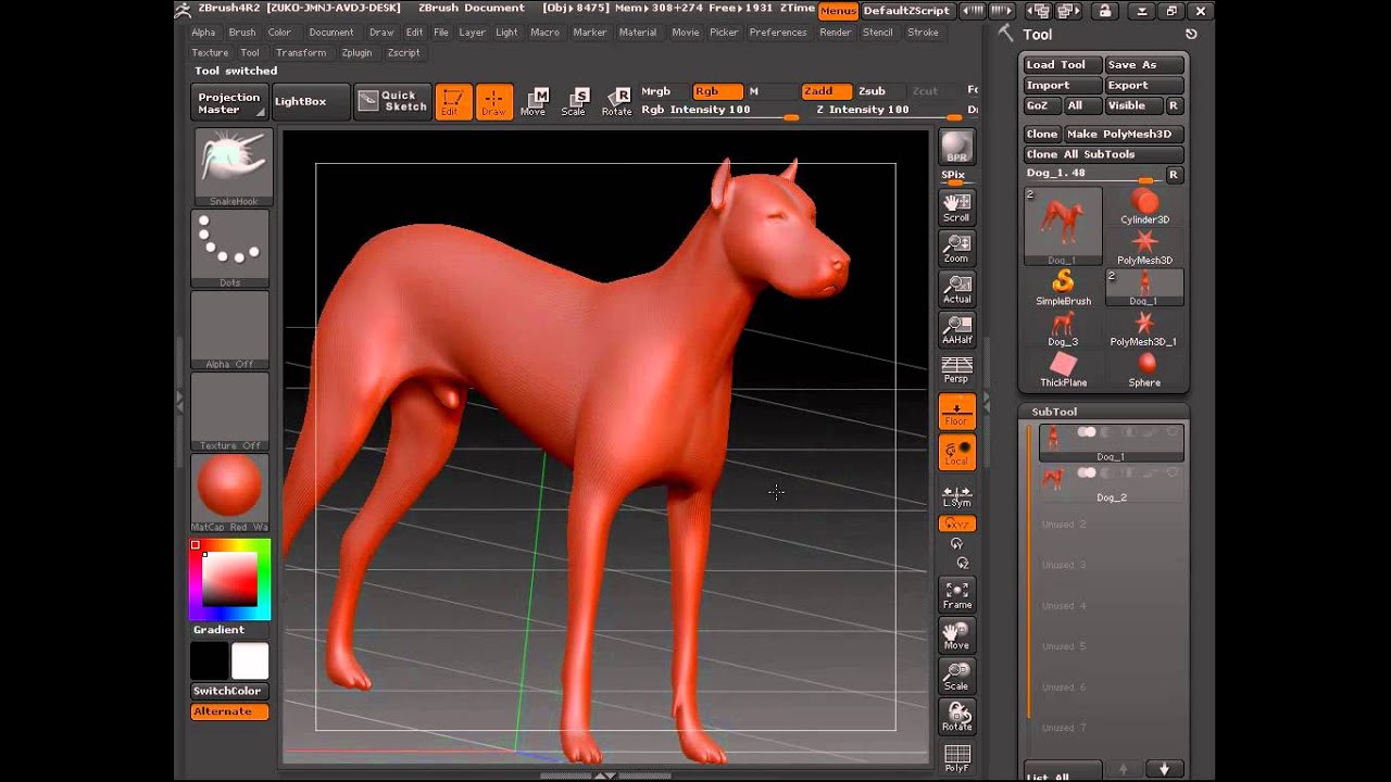 Z Brush Basics - Lesson 2 of 10 - Geometry Menu