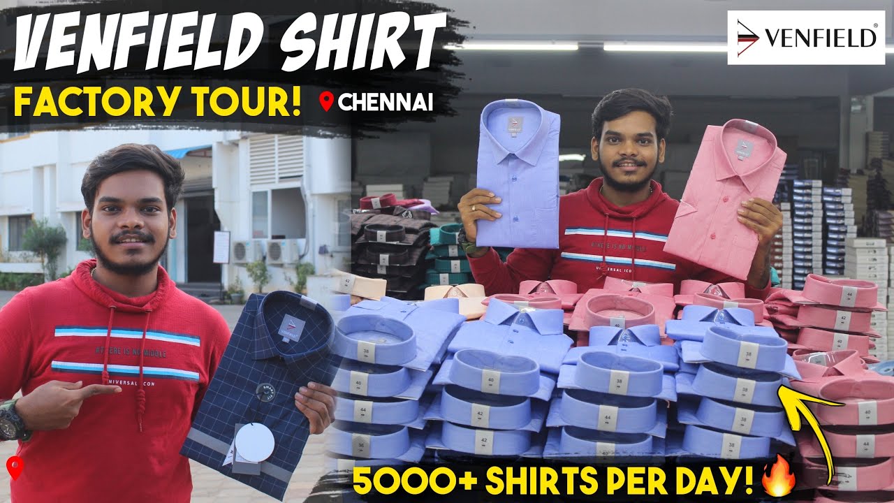 Venfield Shirt Factory visit - Chennai 🔥| Making 5,000+ Shirts in a day! 😱| Factory Tour | Abified