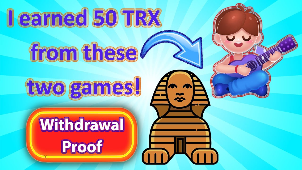 Earn TRX & USD with these free games! (withdrawal proof)
