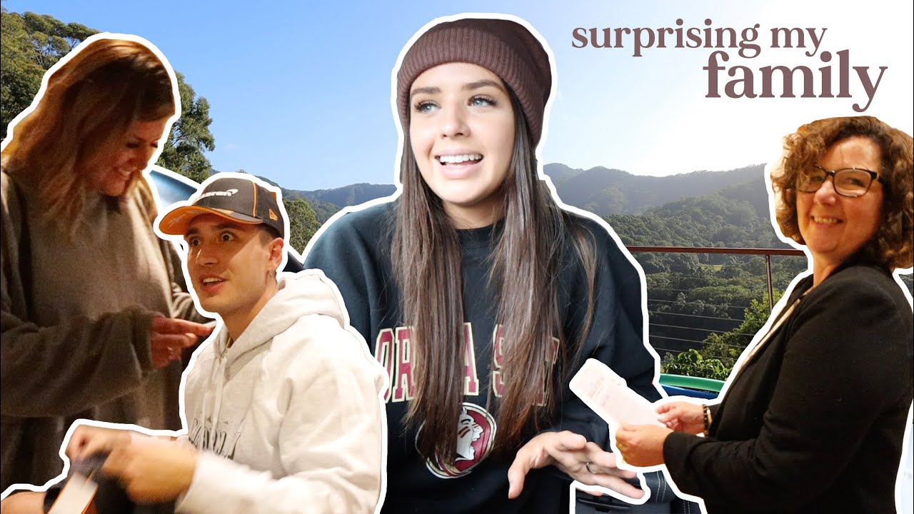 they weren't expecting this... surprising my family :')
