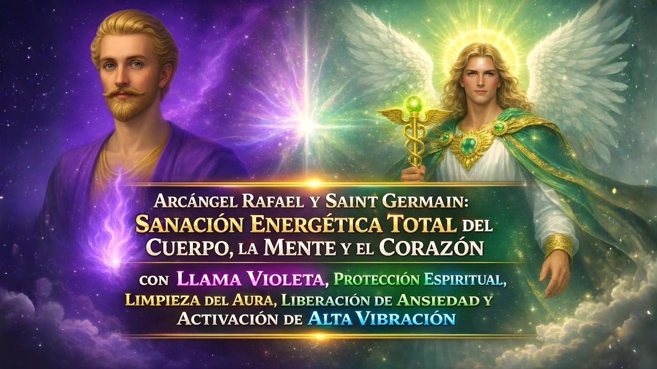 ARCÁNGEL RAFAEL y SAINT GERMAIN: SANACIÓN ENERGÉTICA TOTAL ✨🔥 LIBERACIÓN DE ANSIEDAD y BLOQUEOS