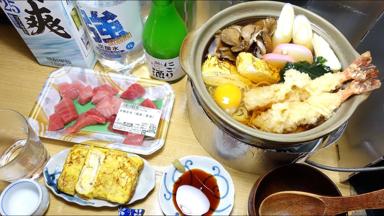 【年越しそば宅飲み！】「年越し鍋焼きそば」「本マグロの切り落とし」【良いお年を！】