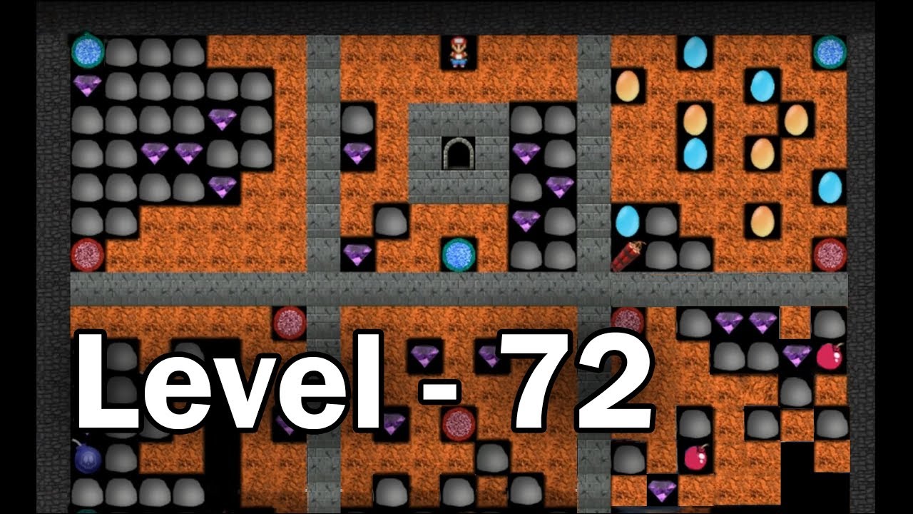 Diamond mine level 72 collected all 30 diamonds
