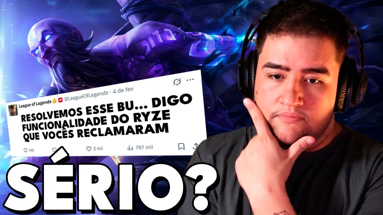 RIOT ARRUMOU BUG NO RYZE QUE FEZ A KEYD SER ELIMINADA DO CBLOL... PRÉVIA 26.4