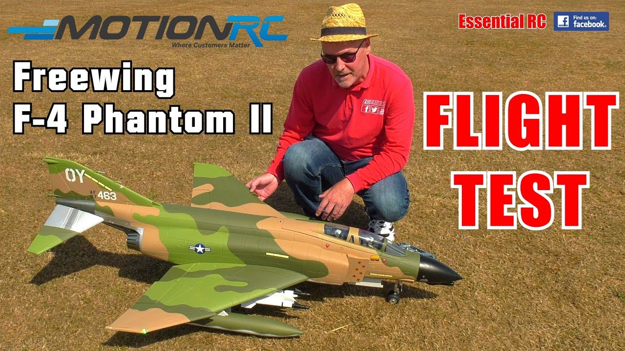 Freewing F-4D Phantom II 90mm EDF Fighter Jet - PNP (MotionRC.eu): ESSENTIAL RC FLIGHT TEST