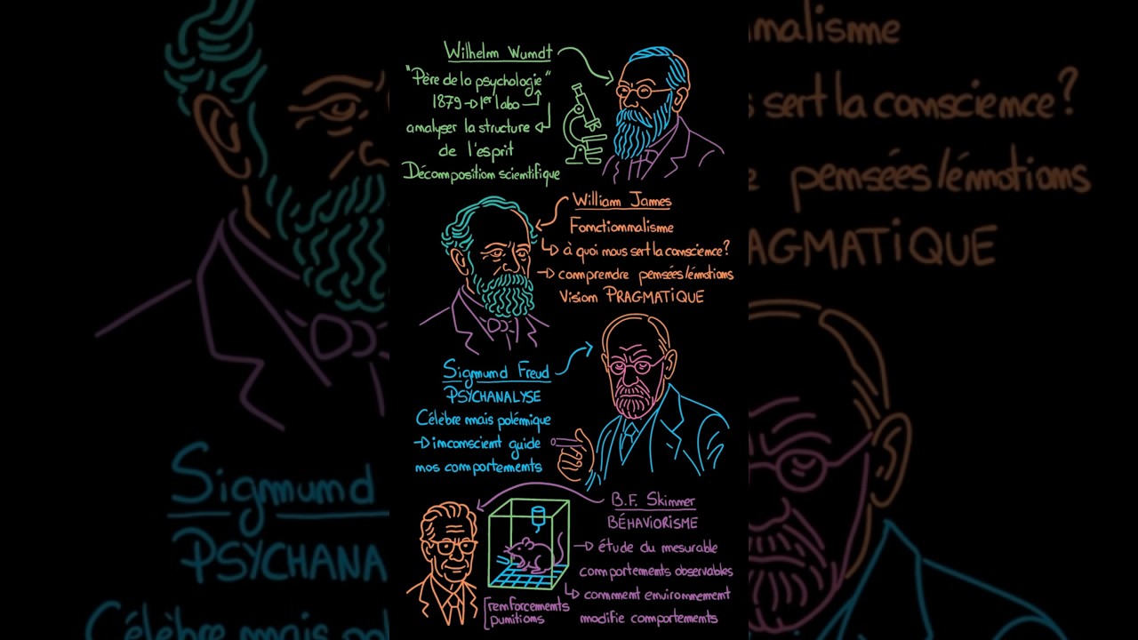 Qui sont les fondateurs de la Psychologie ? #psychologie