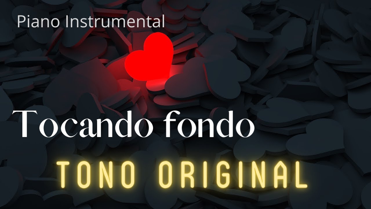 Karaoke con piano - Kalimba - Tocando fondo (Tono original)