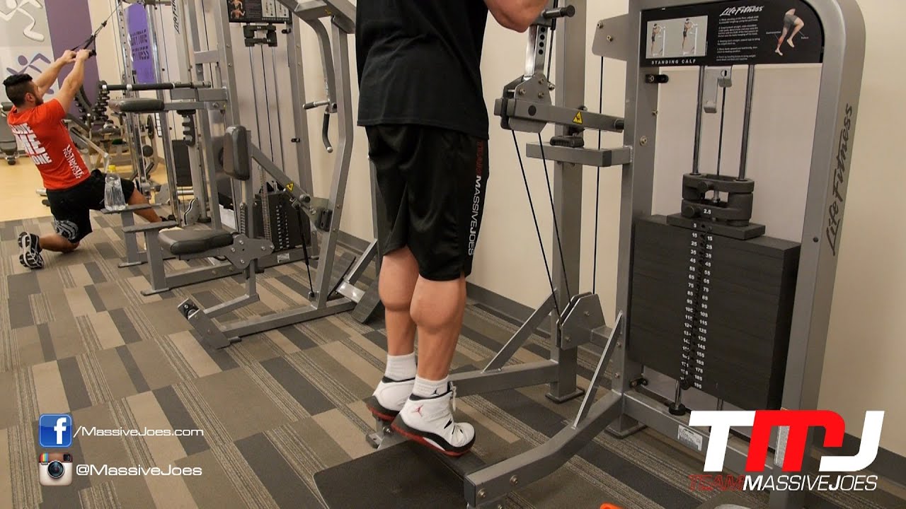 In The Gym With Team MassiveJoes -Calf Workout 26th March 2014 - Anytime Fitness Mile End