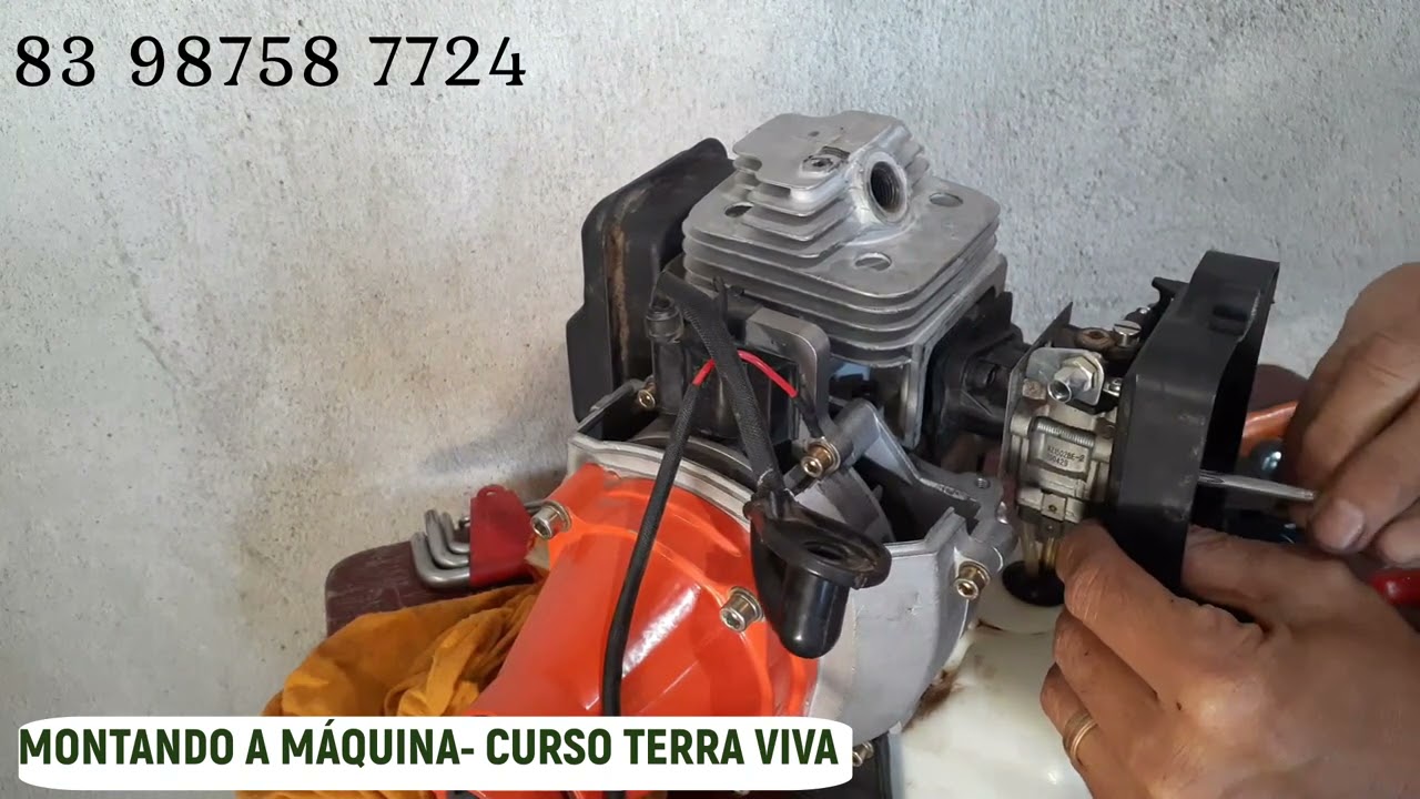 CURSO  APRENDA VOCÊ MESMO A CONSERTAR ROÇADEIRA  SEJA UM MECÂNICO DE MOTORES 2 T