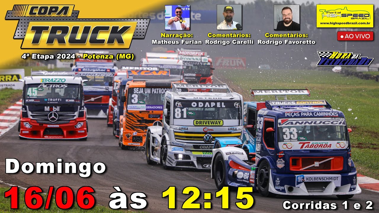 🔴 COPA TRUCK | Corridas 1 e 2 | 4ª Etapa 2024 | Potenza (MG) | Ao Vivo