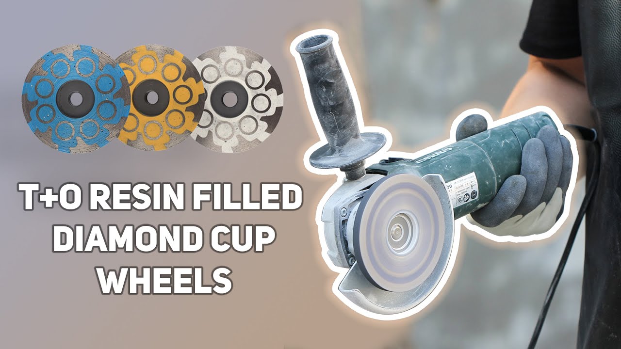 Raizi Phoenix&trade; T+O Resin Filled Diamond Cup Wheels