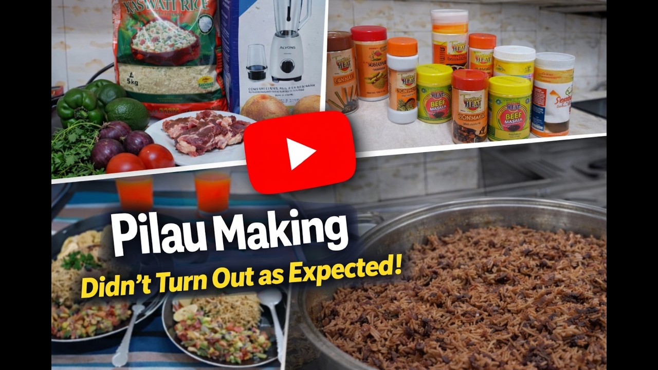 Pilau Making Didn’t Turn Out as Expected! 😅 | What Went Wrong?  | Washing Massive Utensils