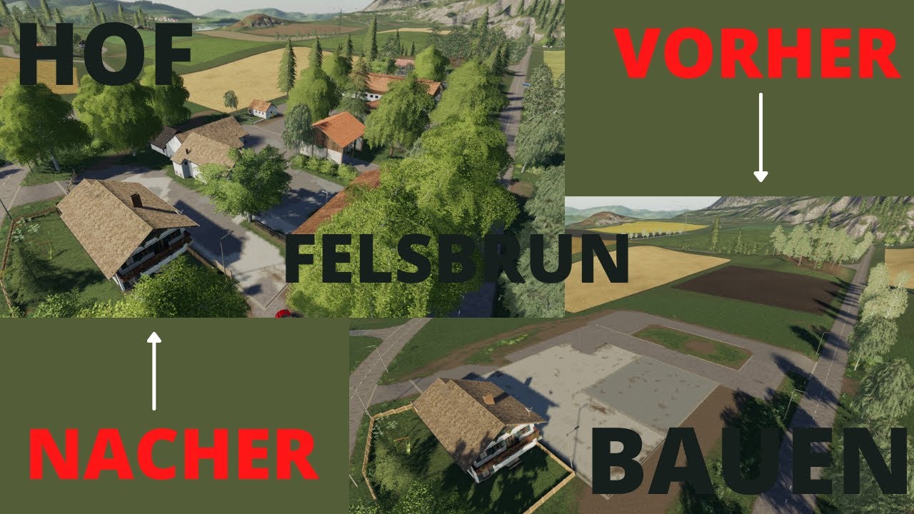 LS19 Hof bauen auf der Karte Felsbrun!!!