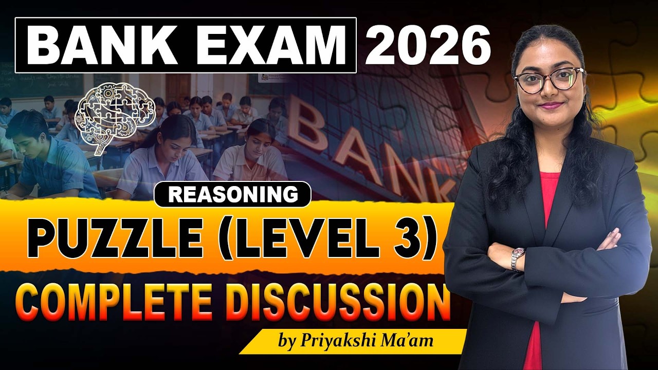 Puzzle Level 3 | High Level Reasoning Puzzle | Reasoning Practice for Banking Exams