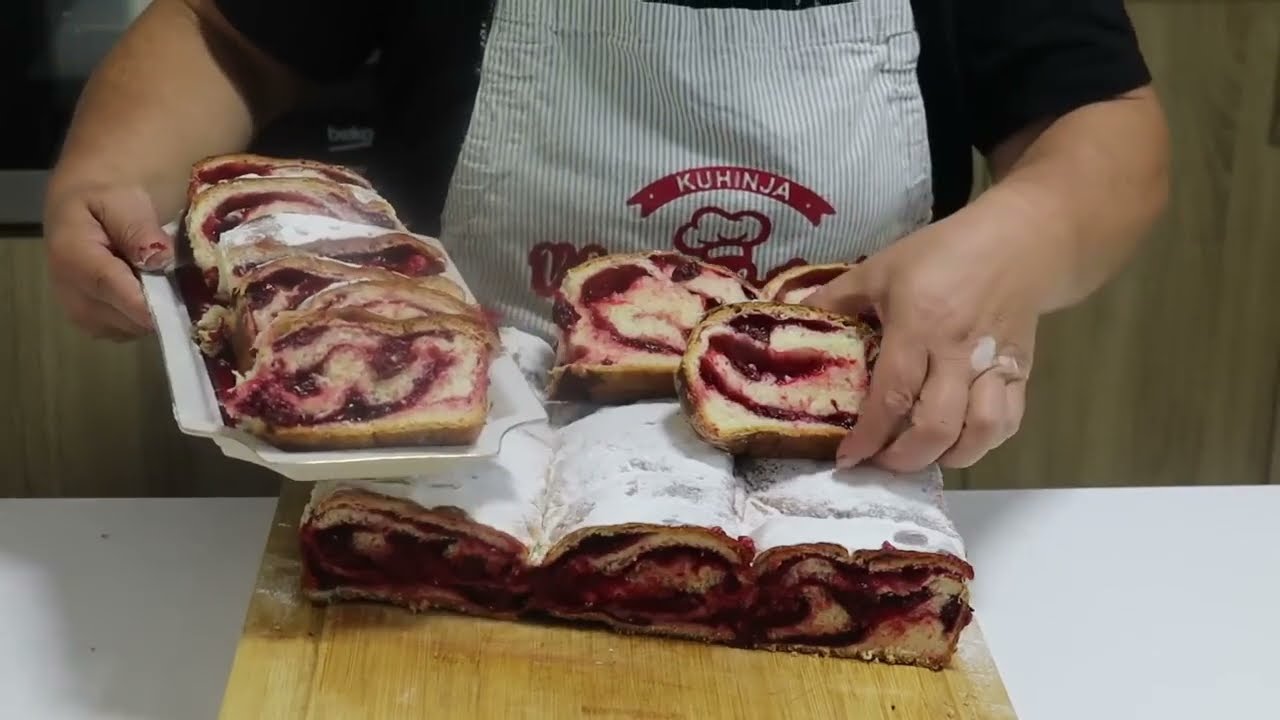WOW❗Kakav Fantastičnii RECEPT u starim novinama❗DOMAĆA ŠTRUDLA SA VIŠNJAMA I PUDINGOM😋👌❗