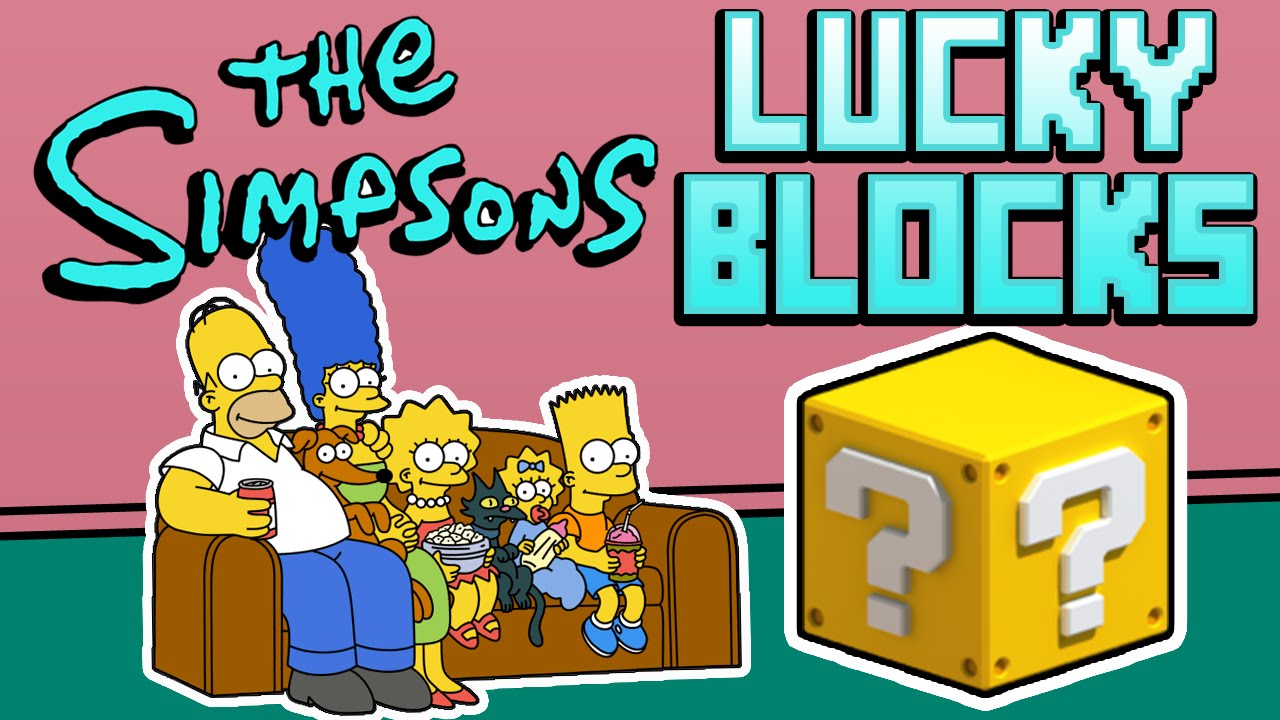 Minecraft LUCKY BLOCK SIMPSONS PVP CHALLENGE #1 с The Pack (мод Minecraft Lucky Block)