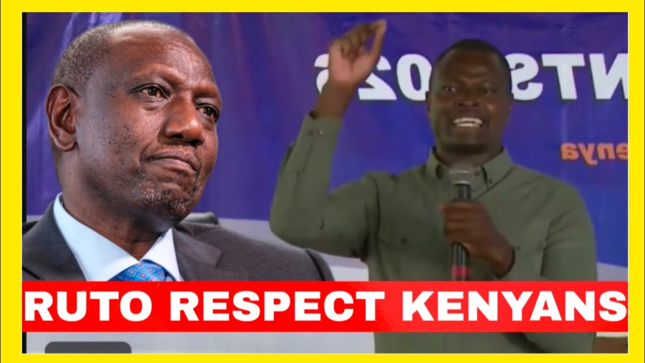 RUTO RESPECT KENYANS!!MP NDINDI NYORO LECTURES PRESIDENT RUTO 