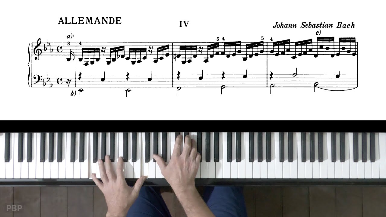 Bach French Suite No.4 (complete) P. Barton, FEURICH 133 piano