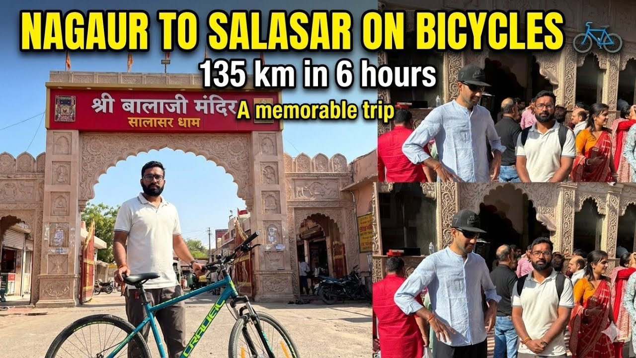 Nagaur to Salasar 135 KM Cycling in Just 6 Hours! 🚴‍♂️ #SalasarBalaji #NagaurToSalasar #Nagaur
