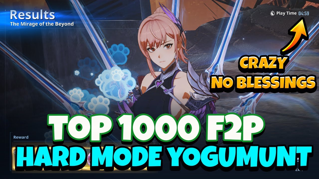 FULL F2P (NO BLESSINGS) TOP 1k HARD MODE YOG CLEAR! FULL RUN![Solo Leveling: Arise]