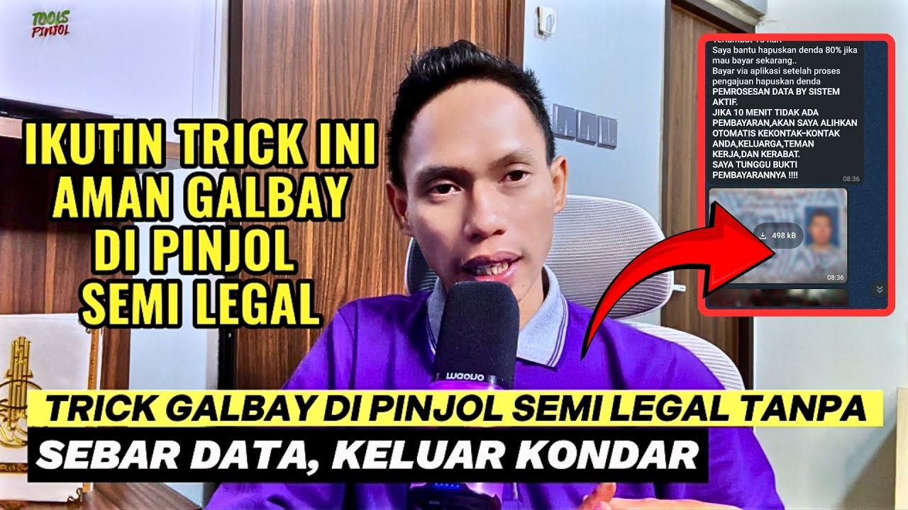 Cara galbay di pinjol semi legal tidak keluar kondar, Galbay pinjol semi legal sebar data