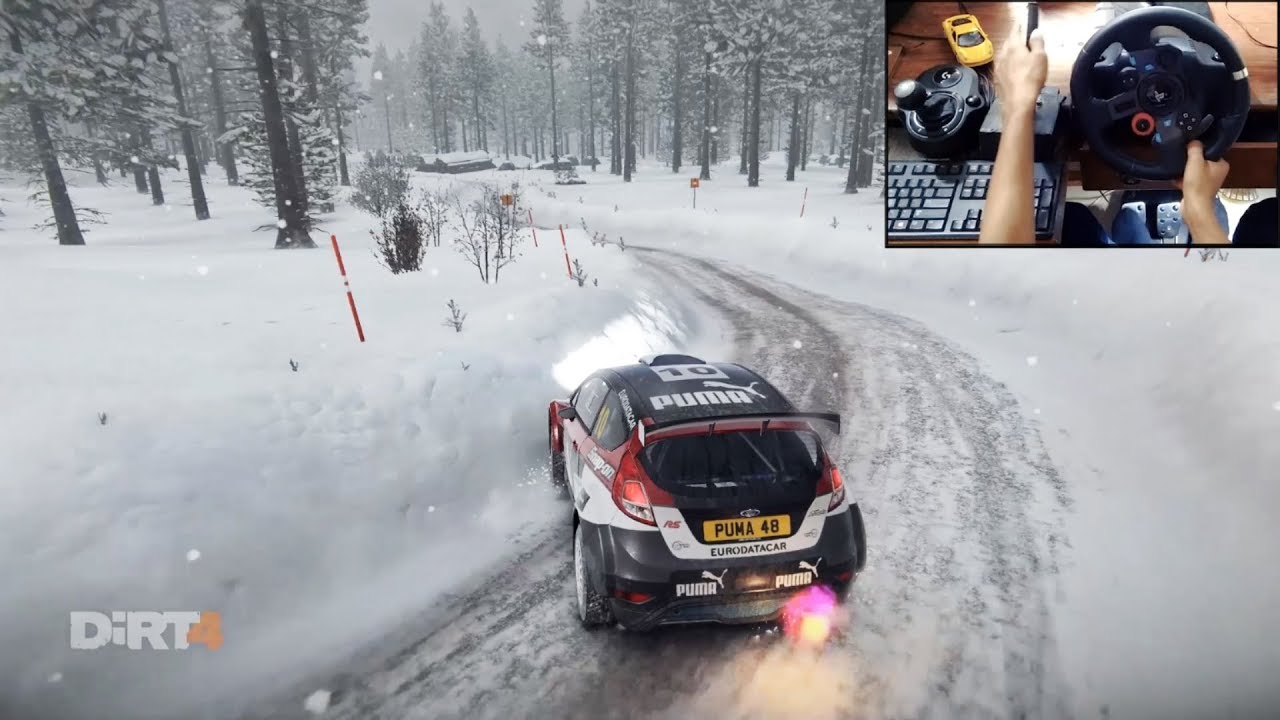 Ford Fiesta R5 Dirt 4 (logitech g29 + shifter) gameplay