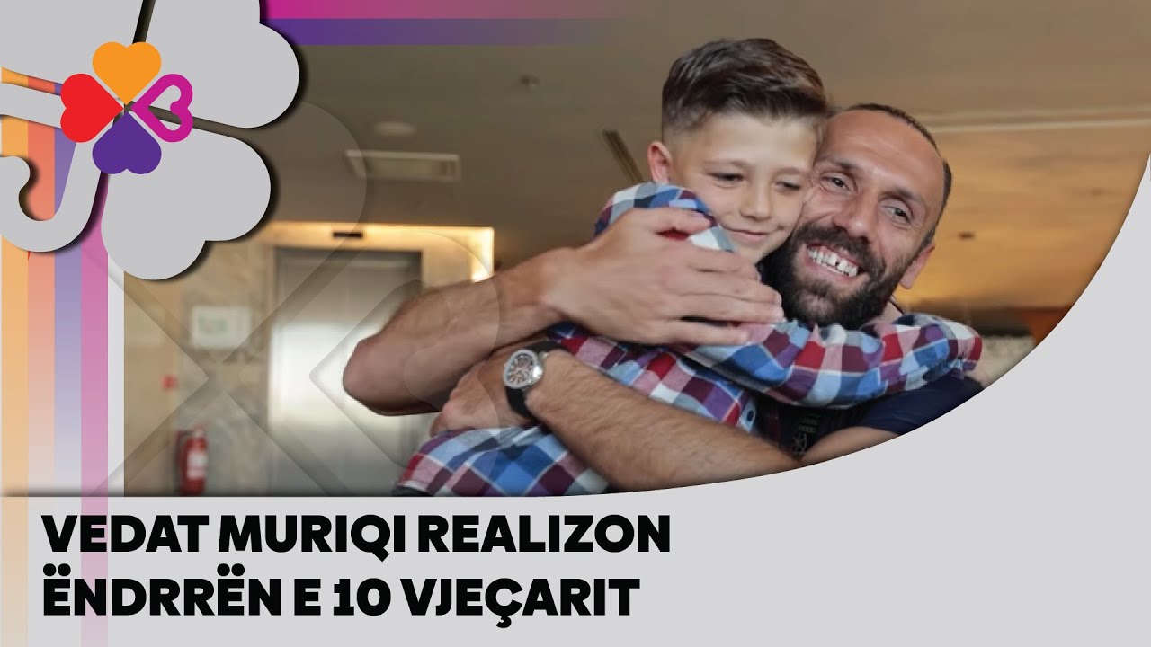 Fubollisti njohur Vedat Muriqi realizon ëndrrën e 10 vjeçarit, mos humbisni reagimin e tij