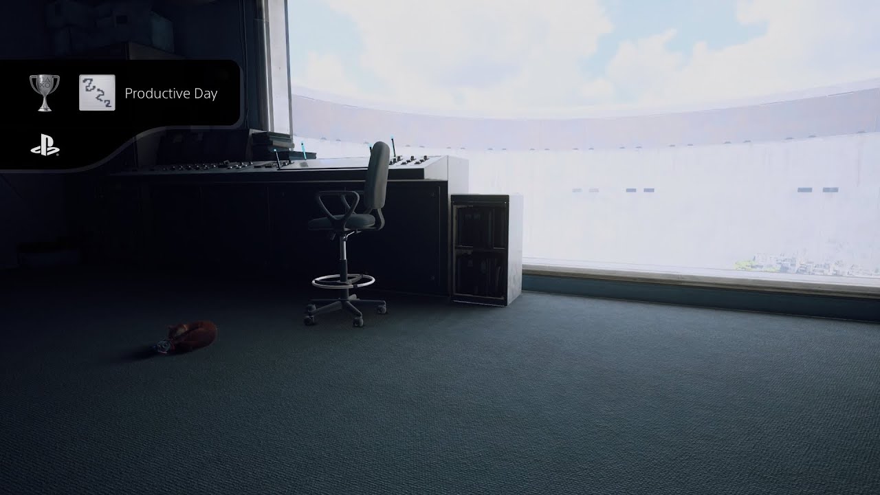 Stray Trophy Guide – Productive Day 🥈🐾💤| Sleep for More Than One Hour🏆Relaxation Challenge Real Time