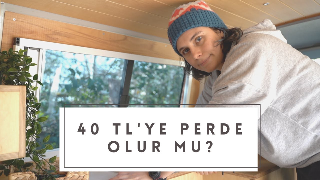 KARAVANA SADECE 40 TL'YE PERDE YAPTIK (SELÇUK'LA İDDİAYA GİRDİK) | Karavan için ucuz perde yapımı
