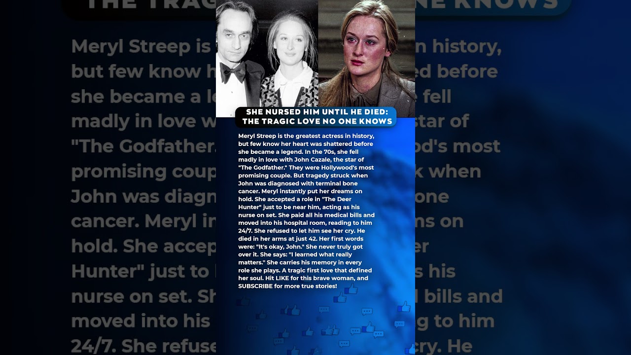 MERYL STREEP: Nursed Him To Death | The Tragedy That SHOCKED Fans 😢 #MerylStreep #celebritynews