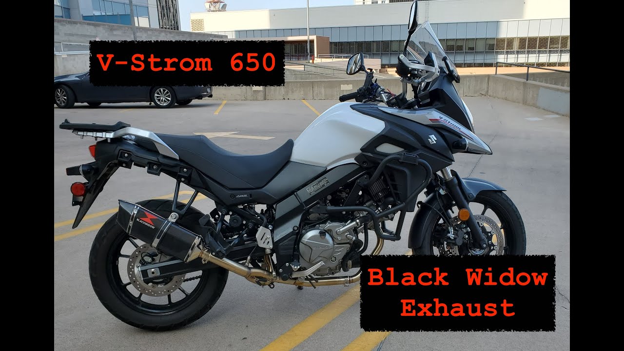 V-Strom 650 - Black Widow Exhaust