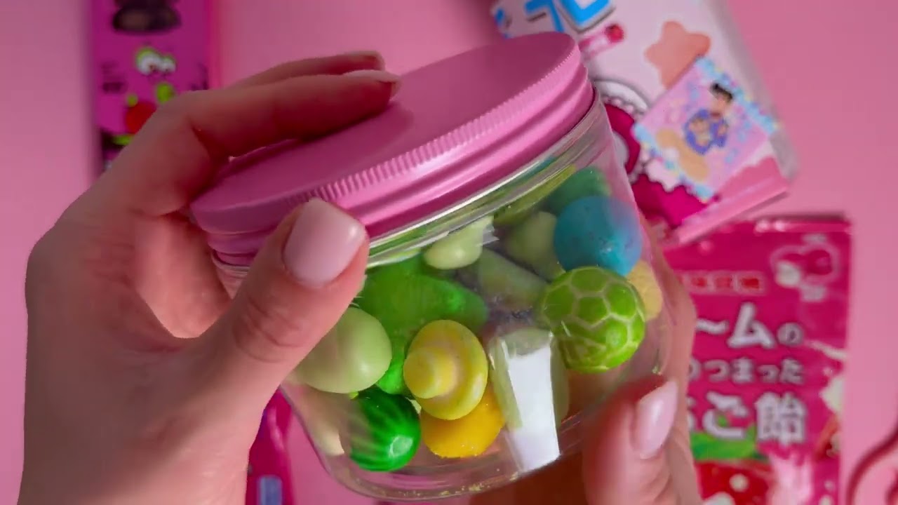 Colorful Candy ASMR | Japanese Sweets & Strawberry Treats 🍓🎀 #ASMR #CandyASMR #NoTalking