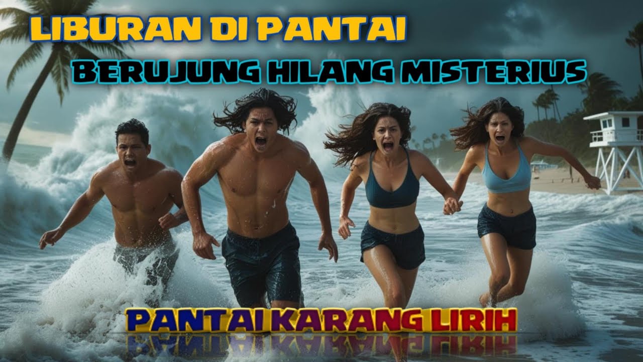 VIRAL‼️2 PASANGAN LIBURAN DI PANTAI KARANG LIRIH BERUJUNG HILANG MISTERIUS #ceritahoror
