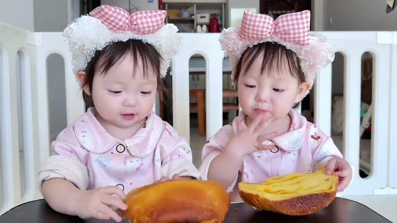 see how adorable 【Creamy & Puff's creations】are! #Twins #cutebaby 
