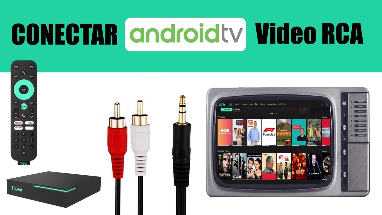 Conectar Android Tv y TV Box por RCA al TV