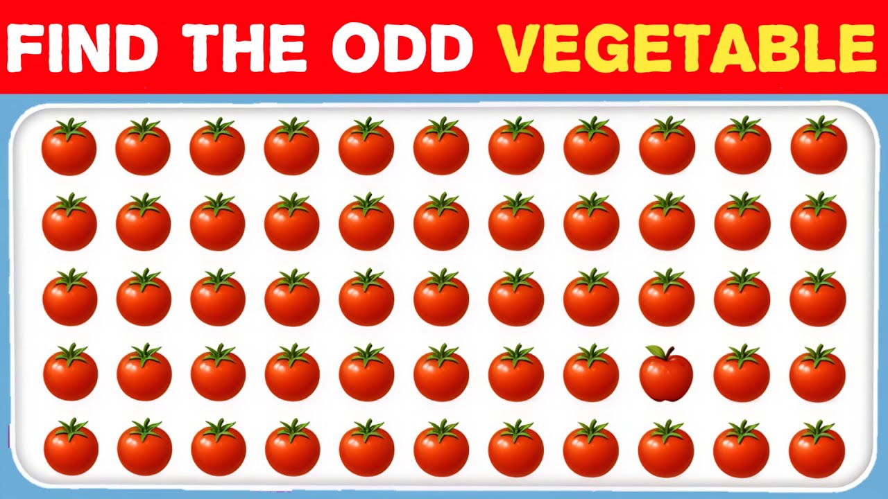 Find The ODD One Out 🍅 | Vegetable Edition | Fun & Fast Brain Challenge 2025 | Quiz Eagle