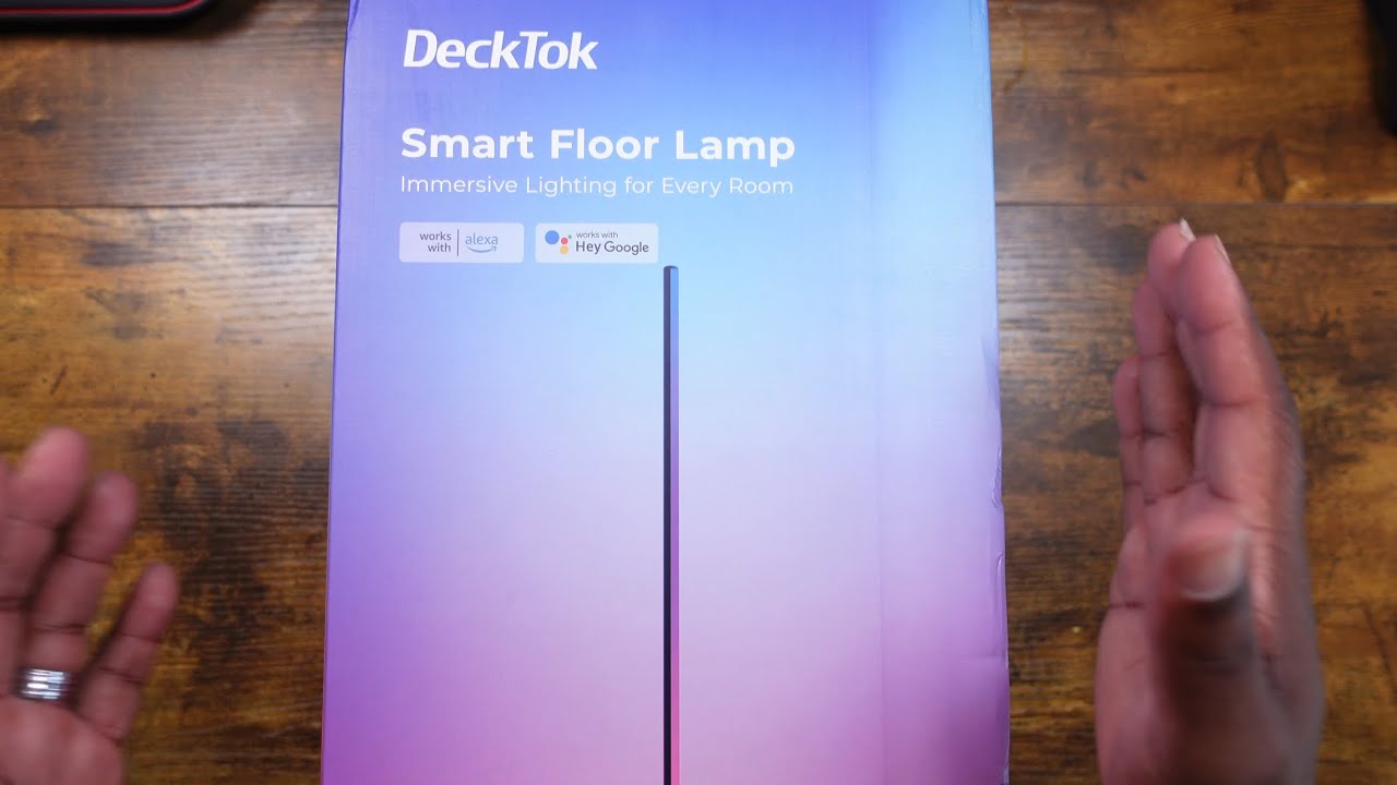 Decktok Smart RGB Floor Lamp | Add Color To Your Live Stream, Youtube Setup, Home, and Office Space
