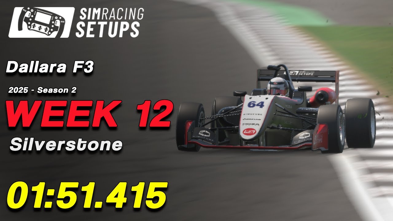 01:51.415 - Dallara F3 - Silverstone + SETUP (2025S2 W12)