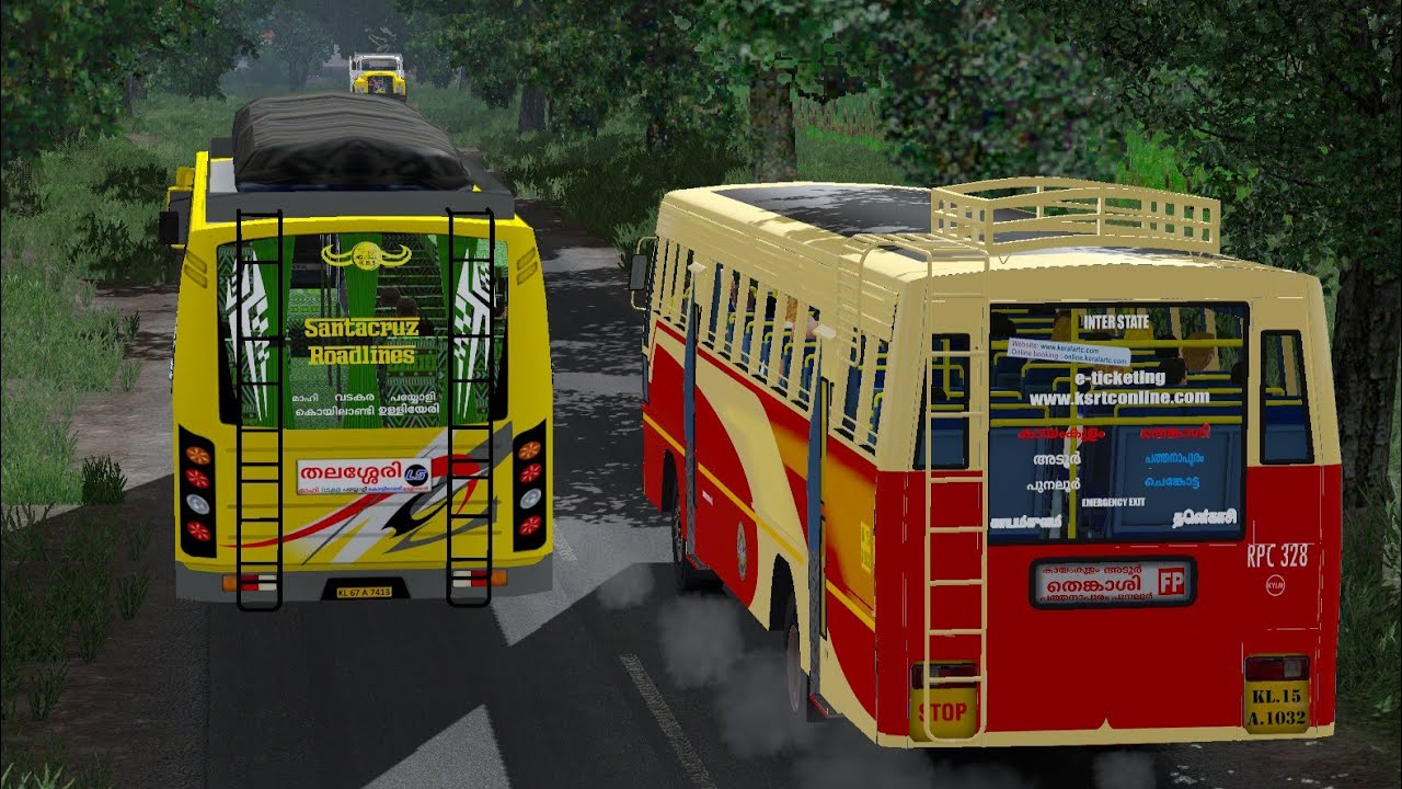 Thenkasi Rider of ksrtc cruizing to tamilnadu|ksrtc bus driving in europian game|ksrtc bus mod ets2