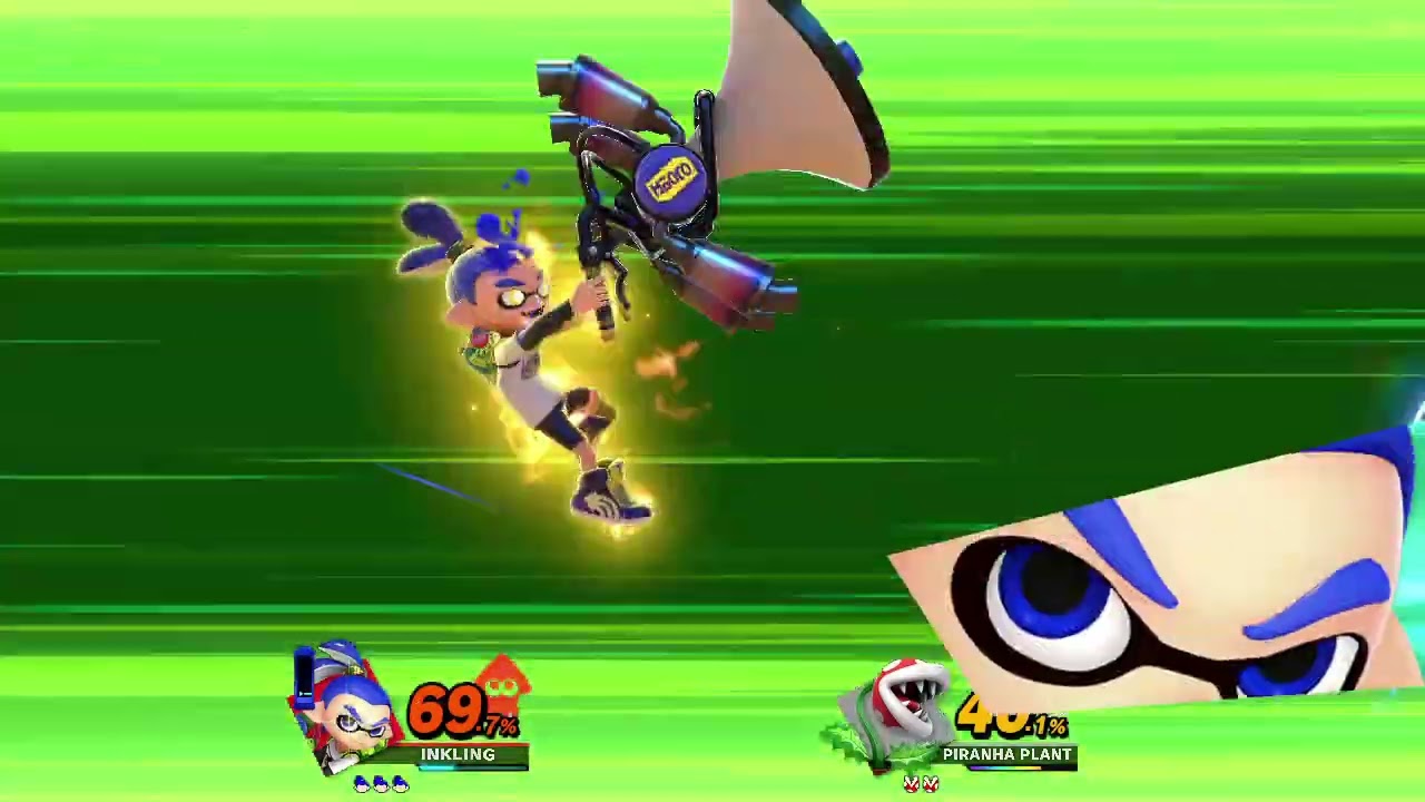 Super Smash Bros. Ultimate - Inkling (Boy) vs. Piranha Plant